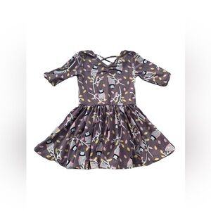 Dot Dot Smile Size 2T Owl Print Ballerina Dress